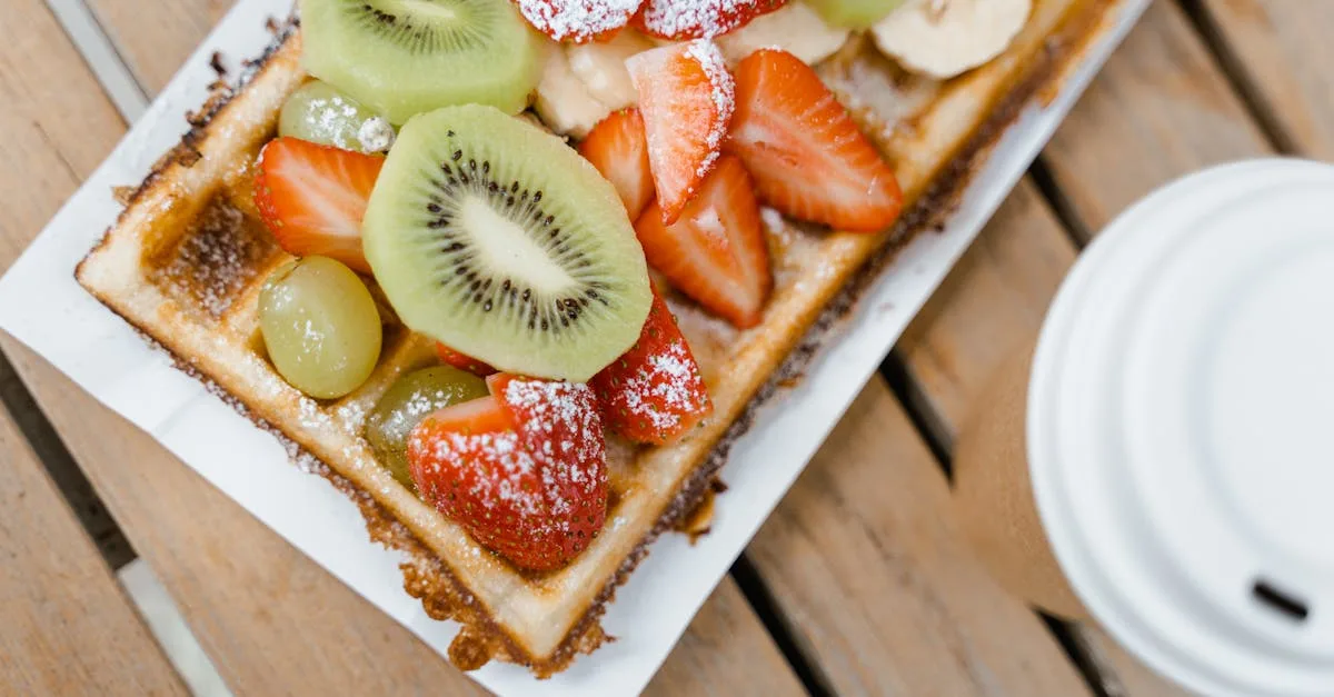 découvrez notre recette facile et rapide de gaufres à la banane, délicieusement moelleuses et parfaites pour un petit-déjeuner gourmand.